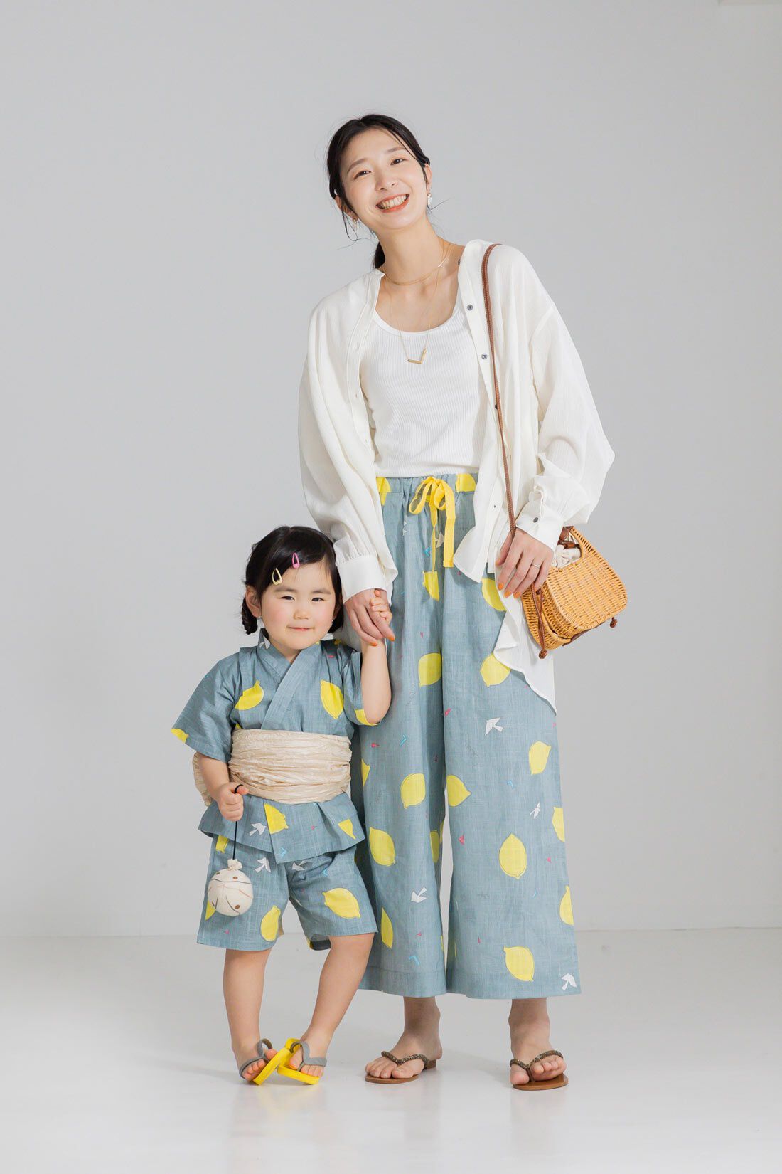 FELISSIMO Mama|Ｓｕｂｉｋｉａｗａ食器店さんとつくったレモン柄のガウチョパンツ