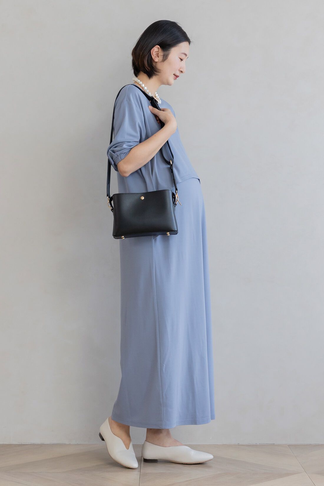 フェリシモMama|ninaru×フェリシモMama　抱っこひもと一緒に持てる　マザーズショルダーバッグ|フォーマルの時も持てるデザイン