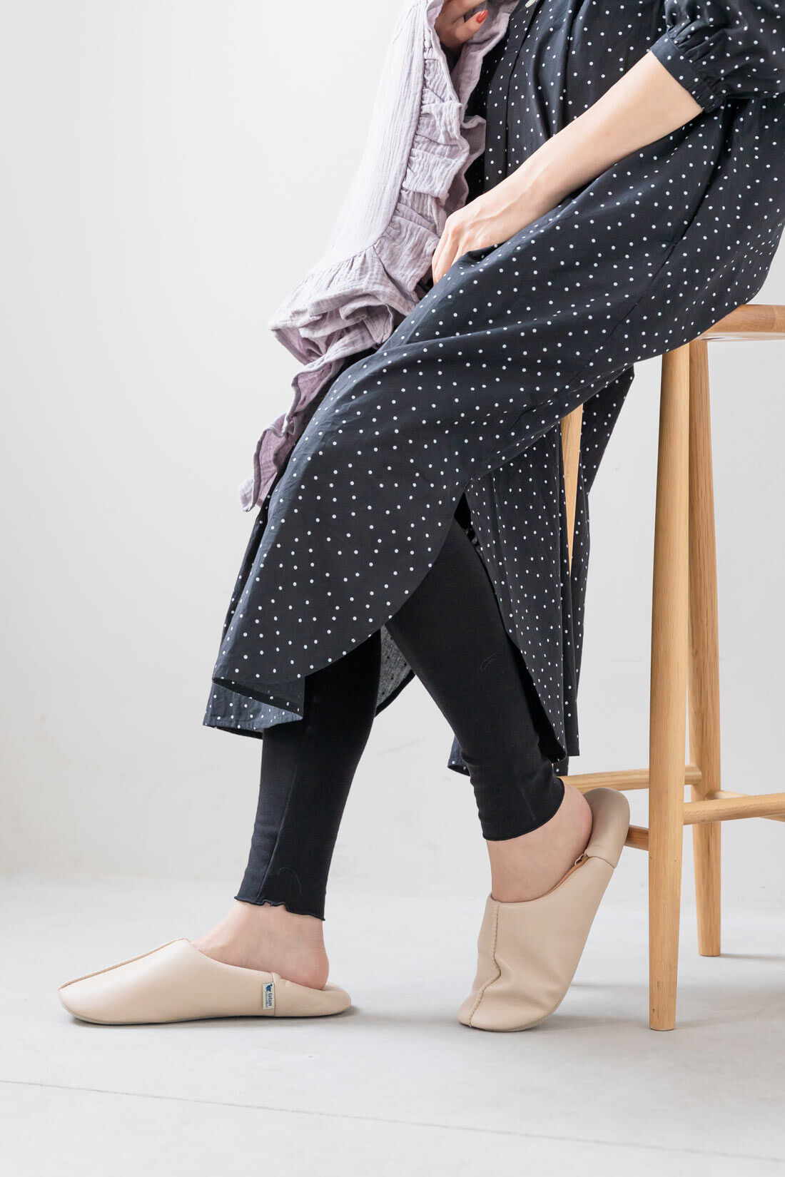 フェリシモMama|Moredde　マタニティから産後も使える　心地いい素材のおなかすっぽりレギンス〈ブラック〉