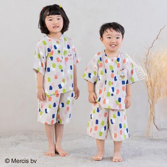 フェリシモMama | ミッフィー ダブルガーゼ ペイント柄 キッズセットアップ