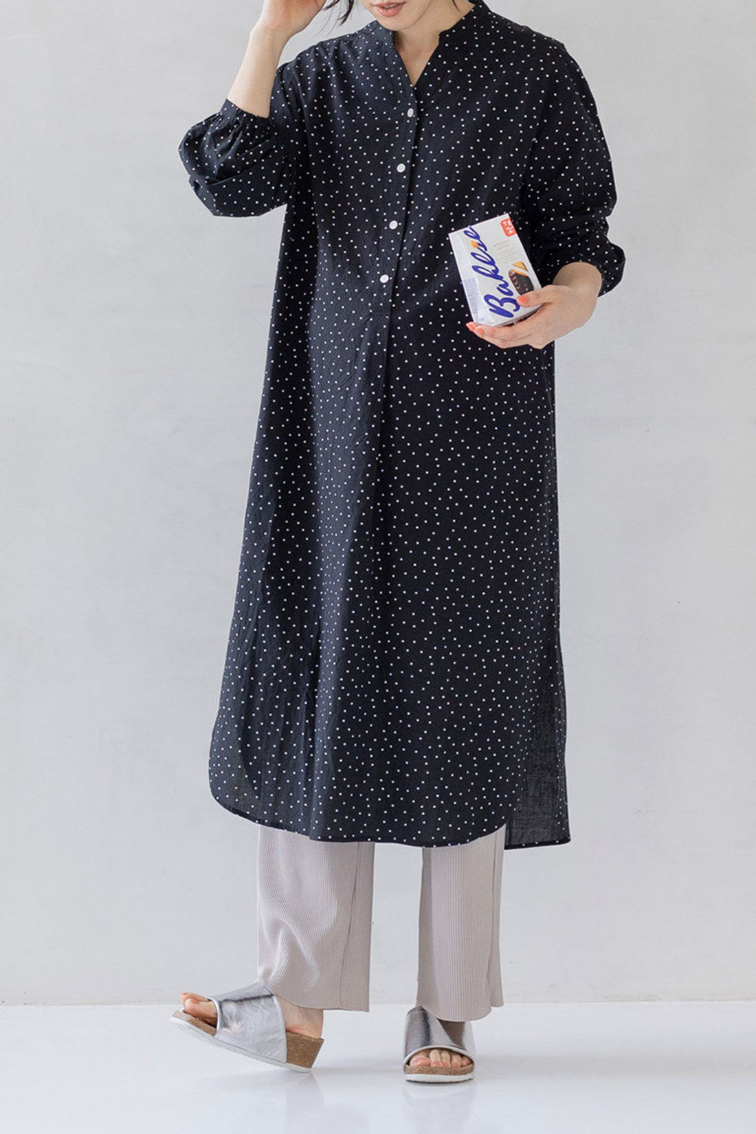 フェリシモMama|Moredde　マタニティから産後も使える　ママによりそうワンピースパジャマ〈ドット〉