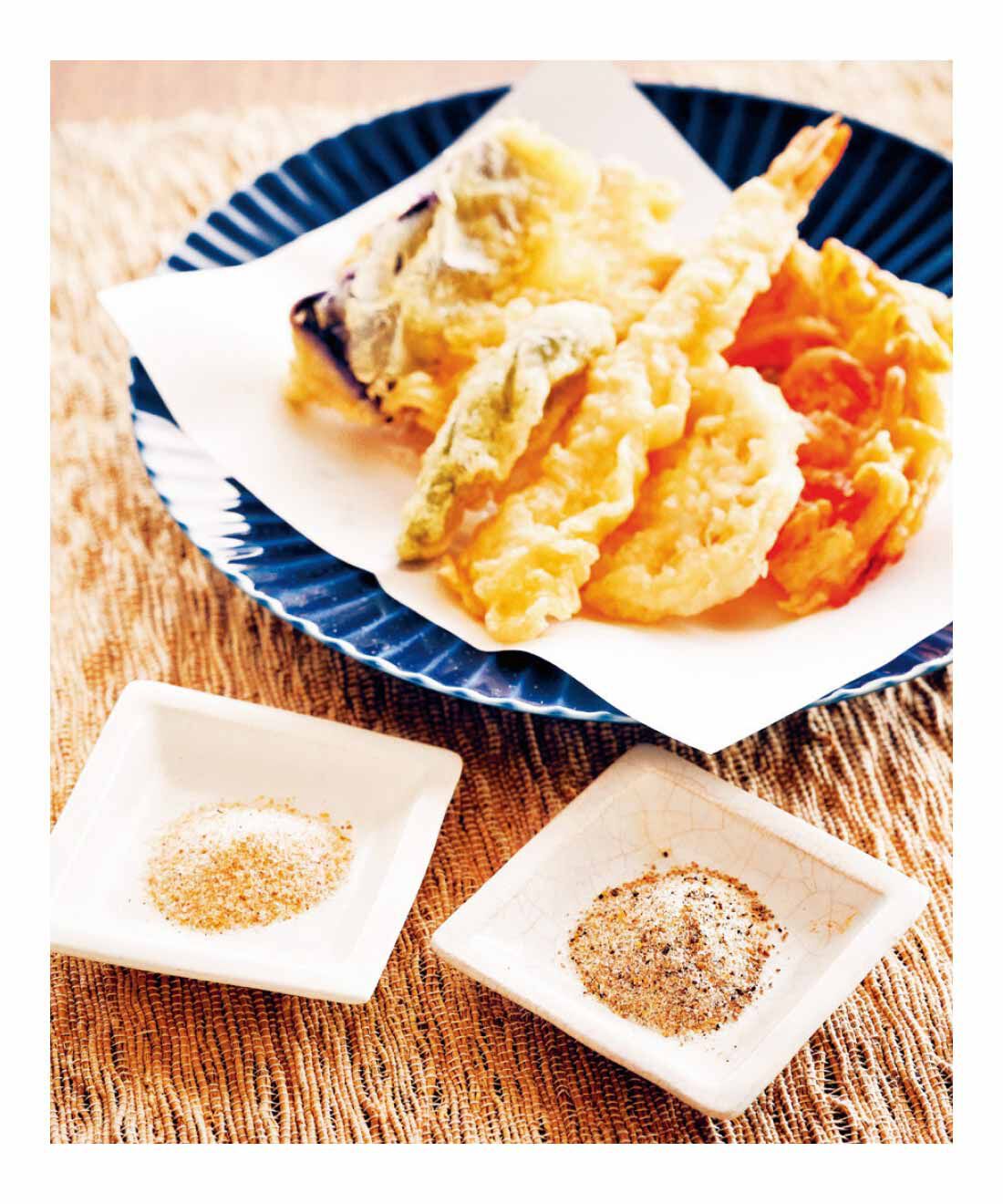 純農|純農 鯛レモン塩が仲間入り♪ ひとふりで料理上手！ ニッポンの海の恵み ごちそう海鮮だし塩の会（12回予約）|揚げたての天ぷらも、2種のだし塩でゼイタクに♪