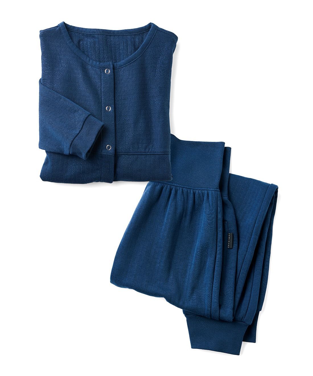 L'AMIPLUS［ラミプリュス］|ラミプリュス　やわらか綿混上品キルトで心ほどける着心地 カーディガンとボトムスのセットアップの会|〈アイアンブルー〉