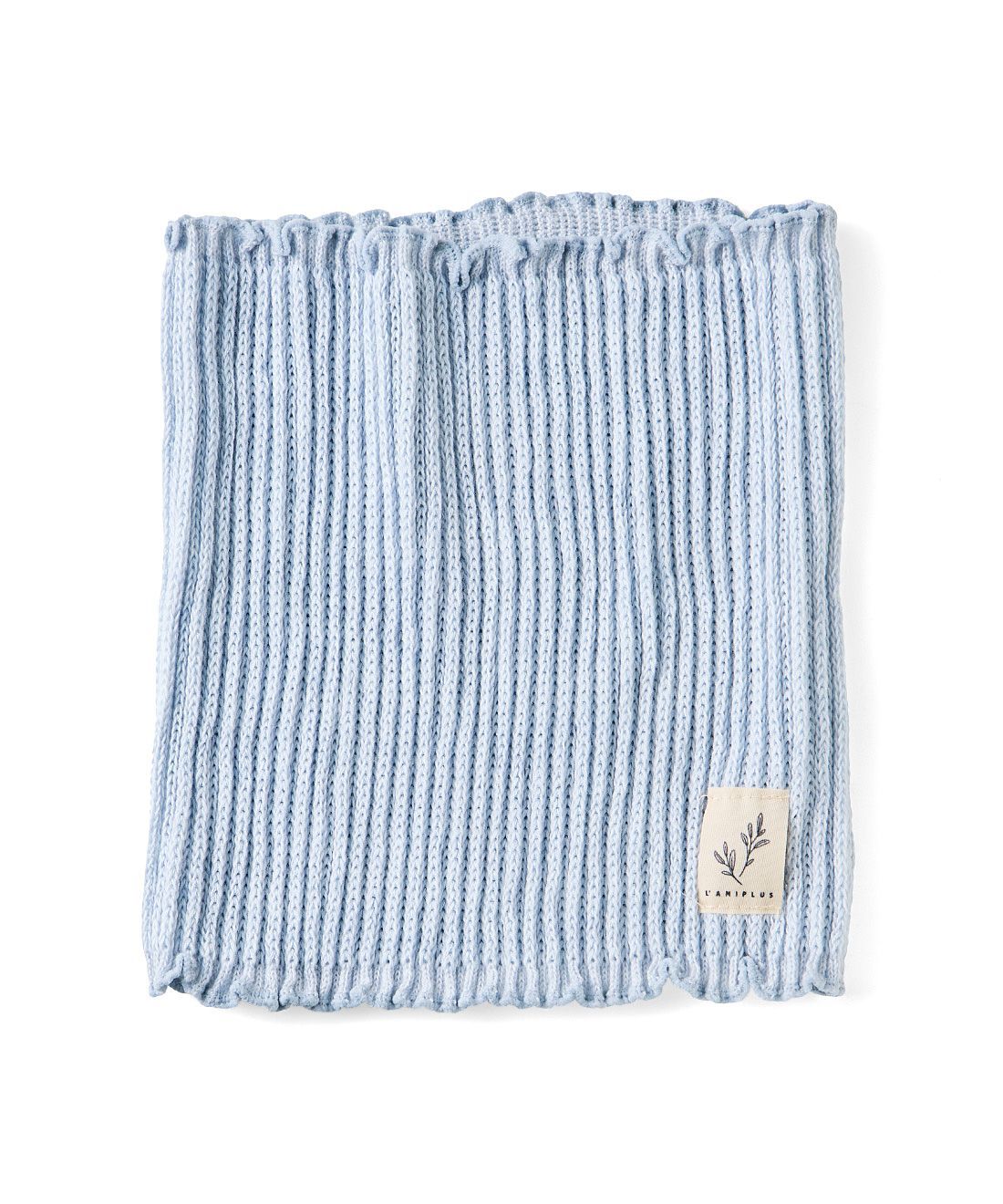 L'AMIPLUS［ラミプリュス］|ラミプリュス　丸編み機でゆったり編みたて　アロエの成分を練りこんだ　しっとりもちもち心地ネックカバーの会|〈ブルーグレー〉