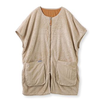 L'AMIPLUS | Ｌ＋　ボアベスト着られるブランケット