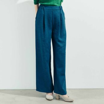 L'AMIPLUS | シルエットがふたつ楽しめる　裾チェンパンツ