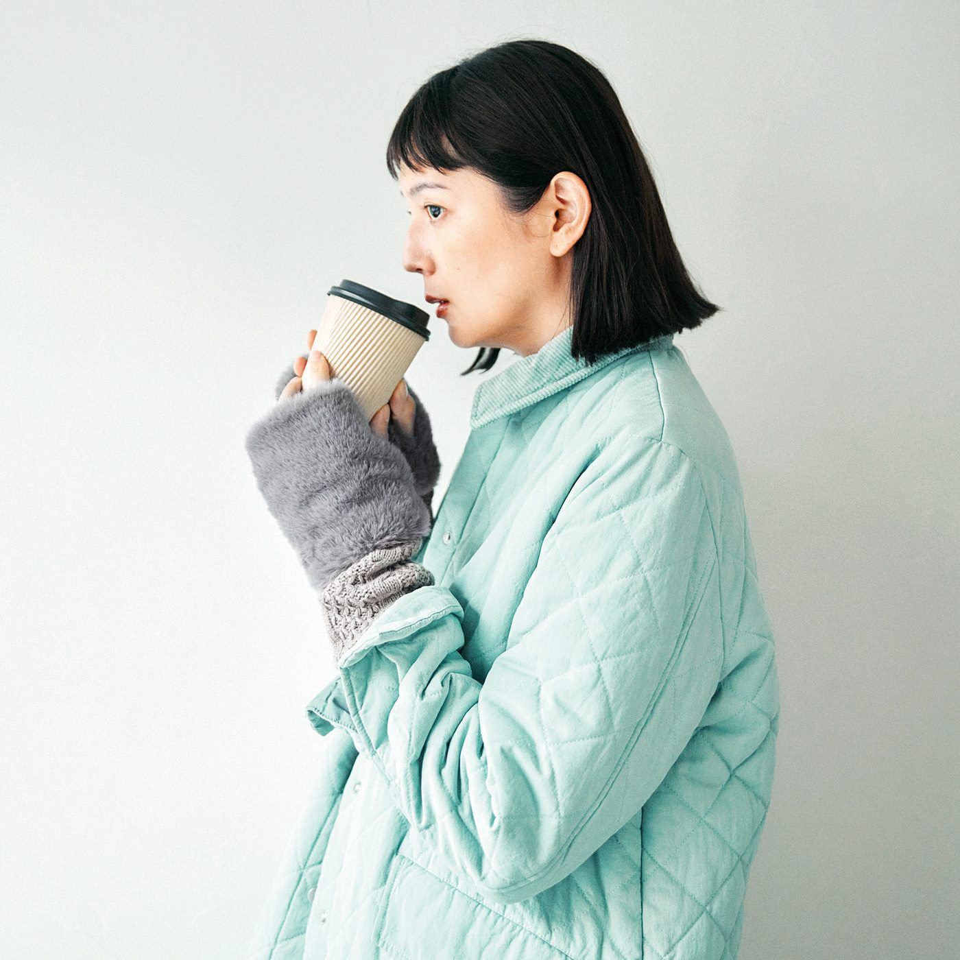L'AMIPLUS［ラミプリュス］|ラミプリュス　袖口からのすき間風をブロック！　指先が使えて便利なエコファーアームカバーの会