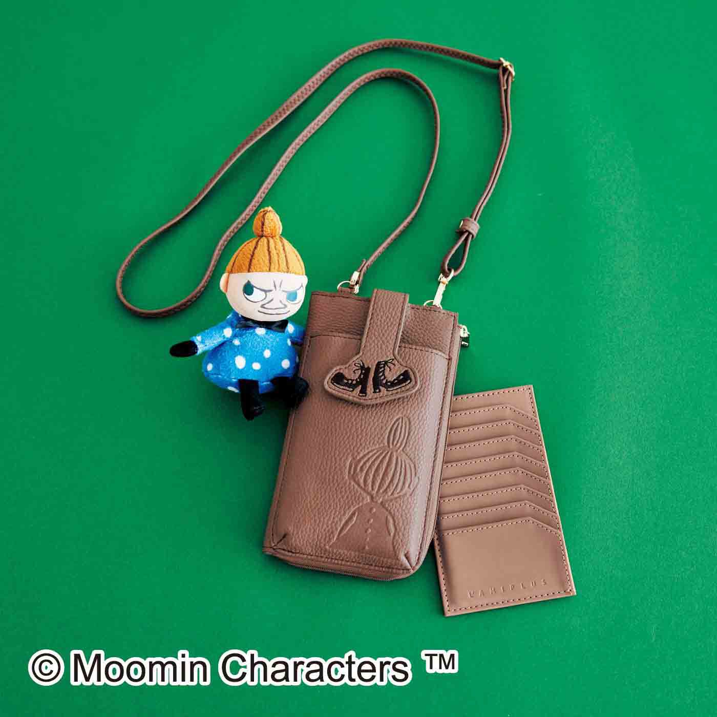 L'AMIPLUS|MOOMIN×ラミプリュス　クロスボディーウォレット〈リトルミイ〉|スマホ・カード・お金を必要最小限にまとめてちょっとしたお出かけに。お財布機能までプラスした人気のクロスボディーウォレットとムーミンキャラクターがコラボしました。