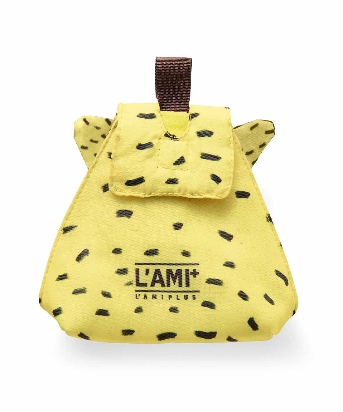 L'AMIPLUS［ラミプリュス］|ラミプリュス 動物たちの未来を願う ゼリー飲料＆おにぎりポーチの会|背面にはロゴ入り。