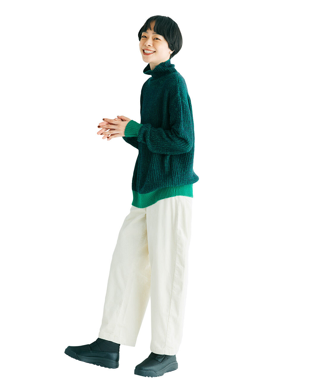 L'AMIPLUS|ラミプリュス　北海道の靴屋さん発　ガラス繊維配合ソールのパディングショートブーツ〈ブラック〉