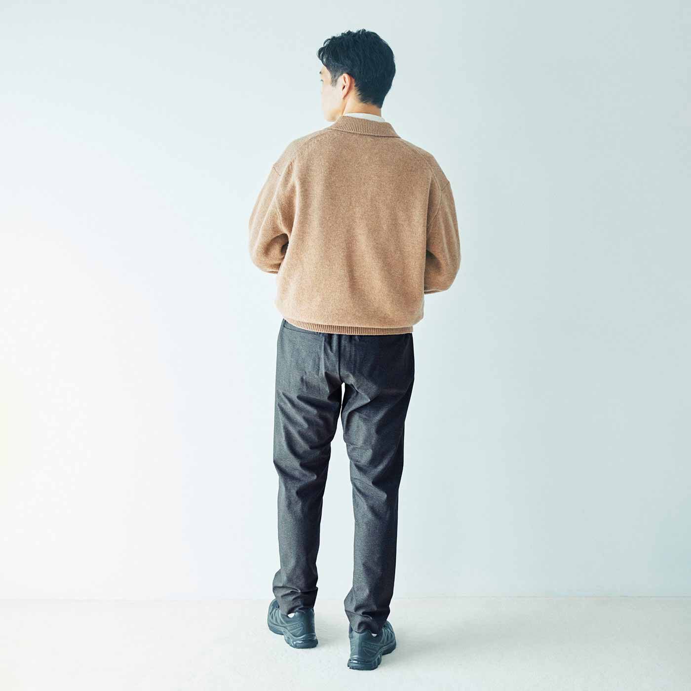 L'AMIPLUS|ラミプリュス サイズを気にせずみんなではけるシェアパンツ〈きれいめスタンダード〉の会|モデル身長：181cm　サイズ2着用