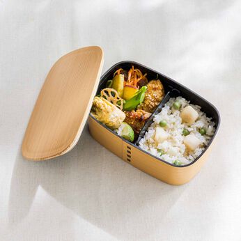 L'AMIPLUS | まげわっぱ風弁当箱 700ml〈一段タイプ〉