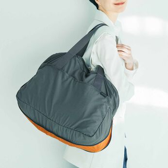 L'AMIPLUS | まち出現！ポケッタブル撥水ボストンバッグ