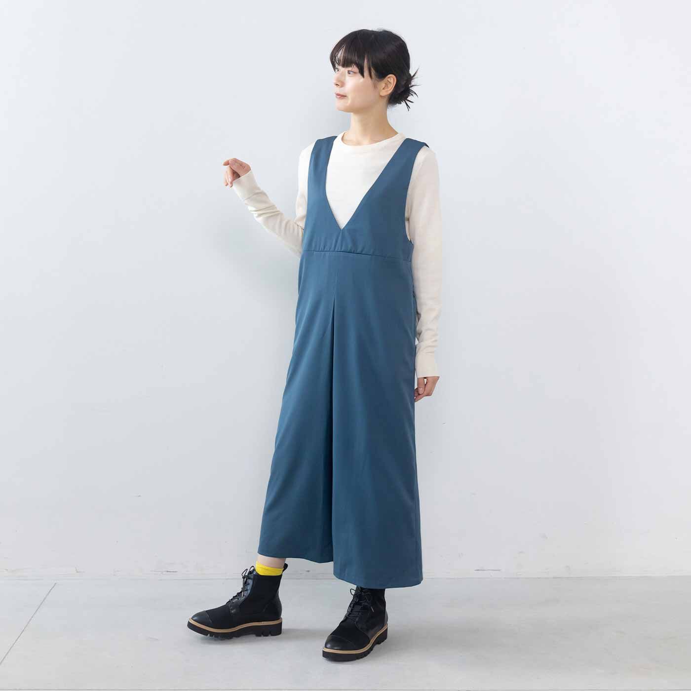 L'AMIPLUS|ラミプリュス ストレッチ素材がぐーんと伸びて快適！ 脱ぎ履きらくちんマニッシュブーツ