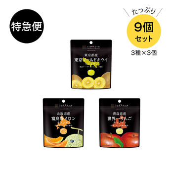 純農の特急便 | フルーツキャンディーセット（ゴールドキウイ・富良野メロン・世界一りんご）