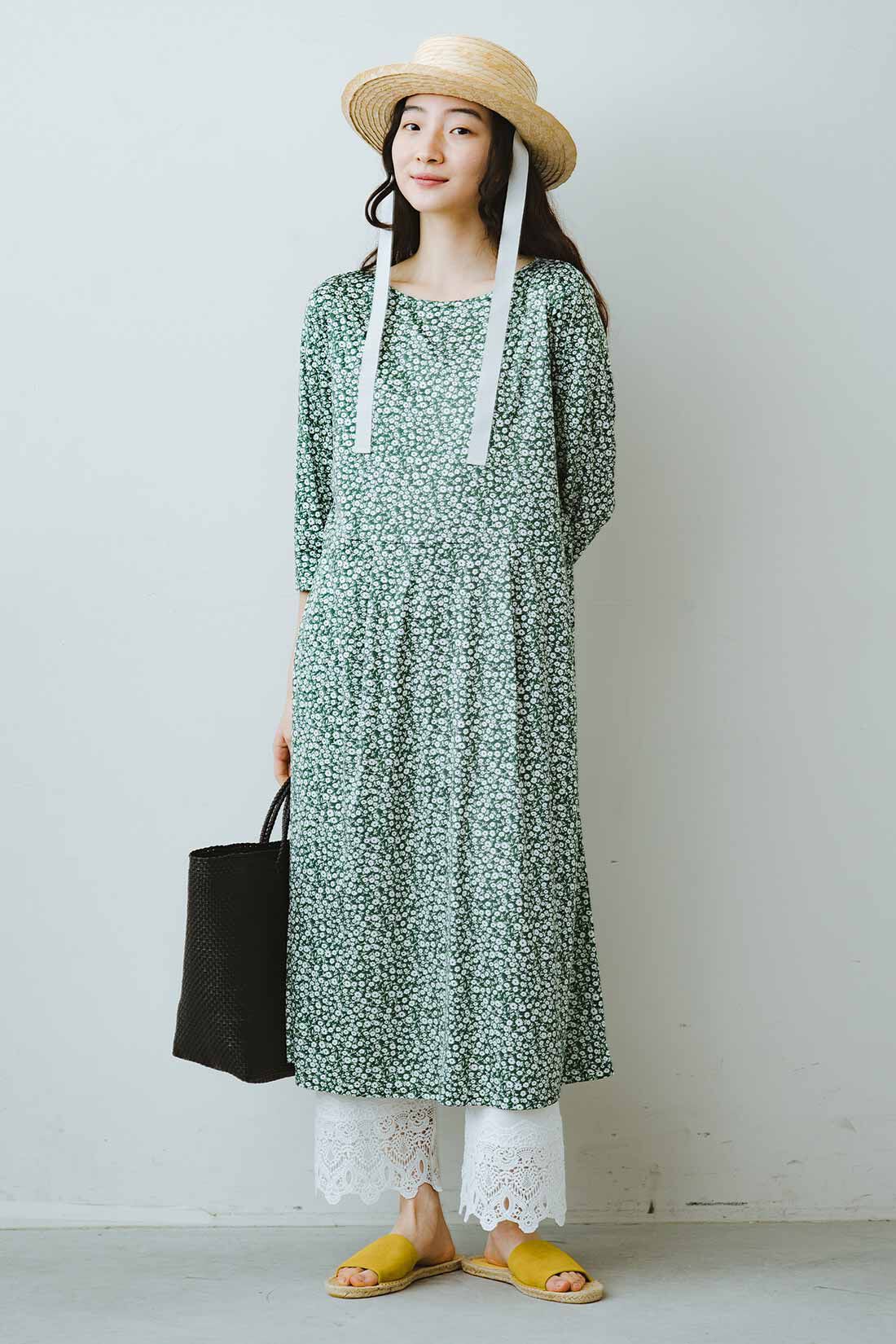frauglatt［フラウグラット］|フラウグラット　身軽にお出かけ♪ 上品な小花柄のカットソーワンピースの会