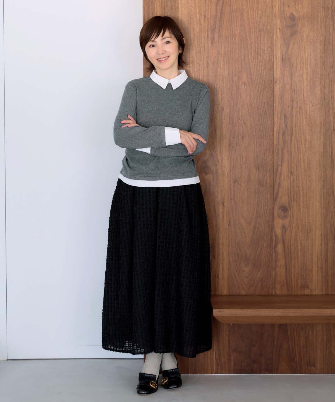 frauglatt［フラウグラット］|大人の女史会×frauglatt　一枚ですっきり シャツ重ね着風万能トップスの会