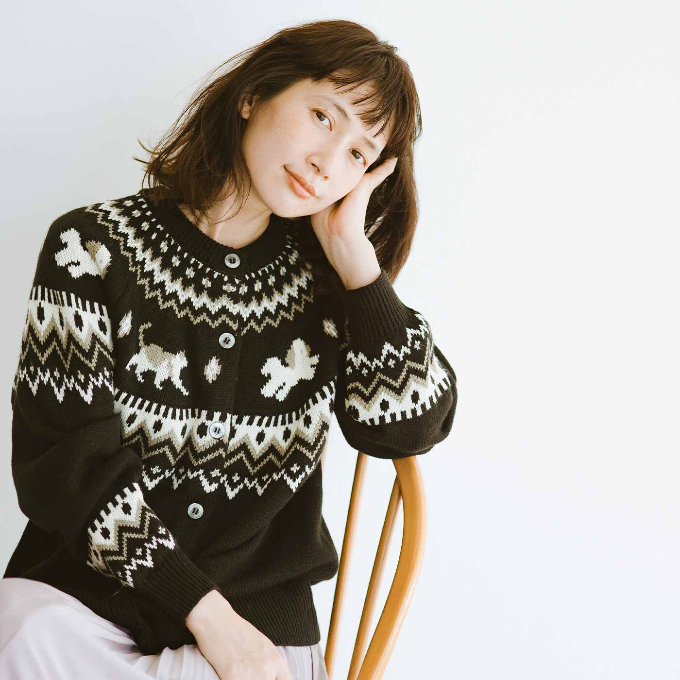 frauglatt|フラウグラット　kazumiさんとつくった 大人の華やか2-WAYニットカーディガン〈カブキ＆グー〉の会