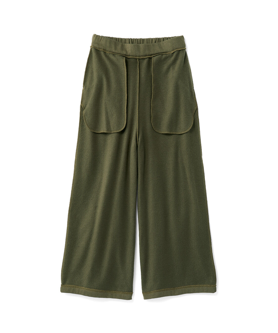 frauglatt|フラウグラット すっきり美脚見え♪ セミワイドシルエットのかるホカ裏起毛パンツの会|ひっくり返すと&hellip;&hellip;全面裏起毛でタイツいらずの暖かさ！　※ウエスト部分以外