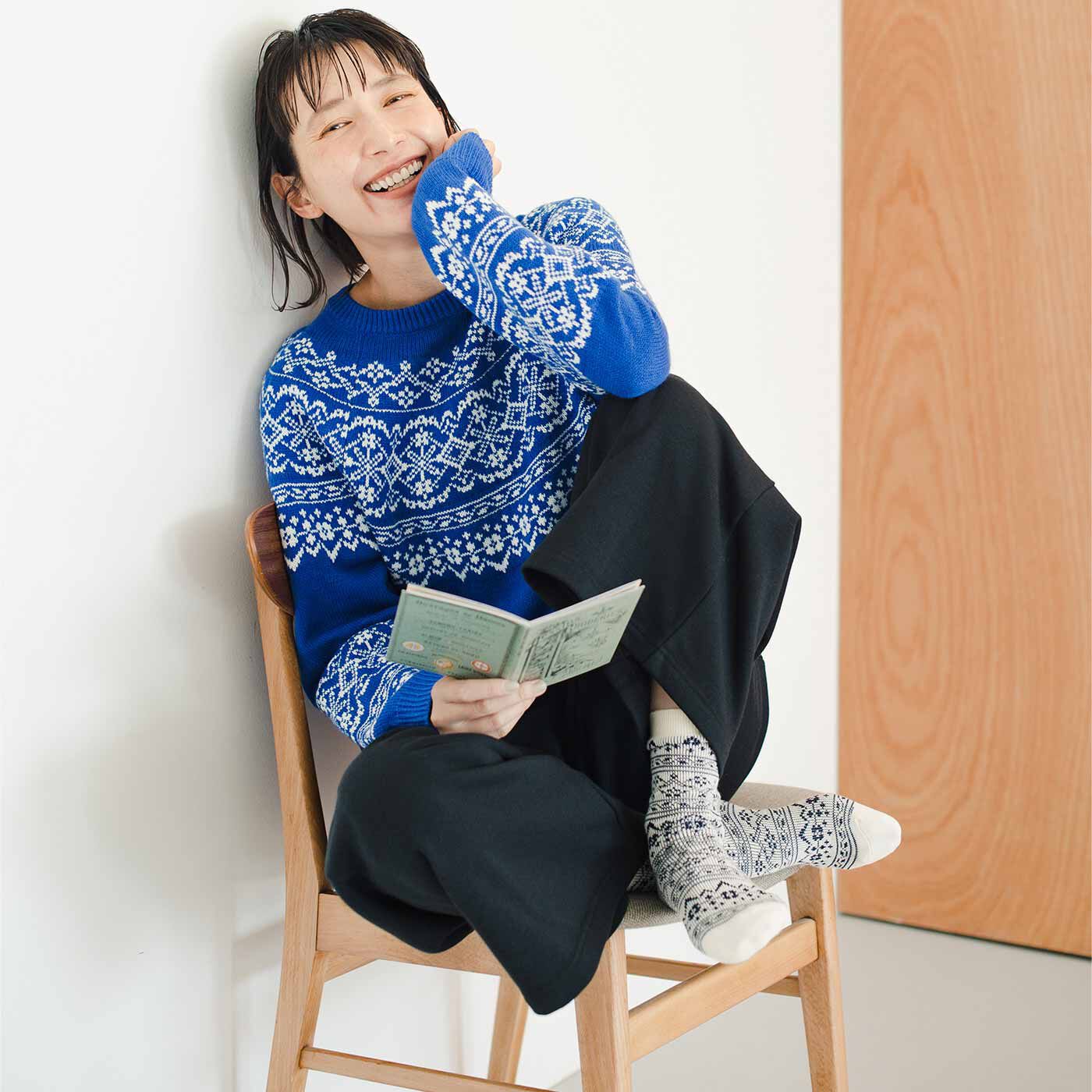 frauglatt|フラウグラット　憧（あこが）れのサジュー ジャカード編みでつくった クロスステッチのような華やかな靴下の会
