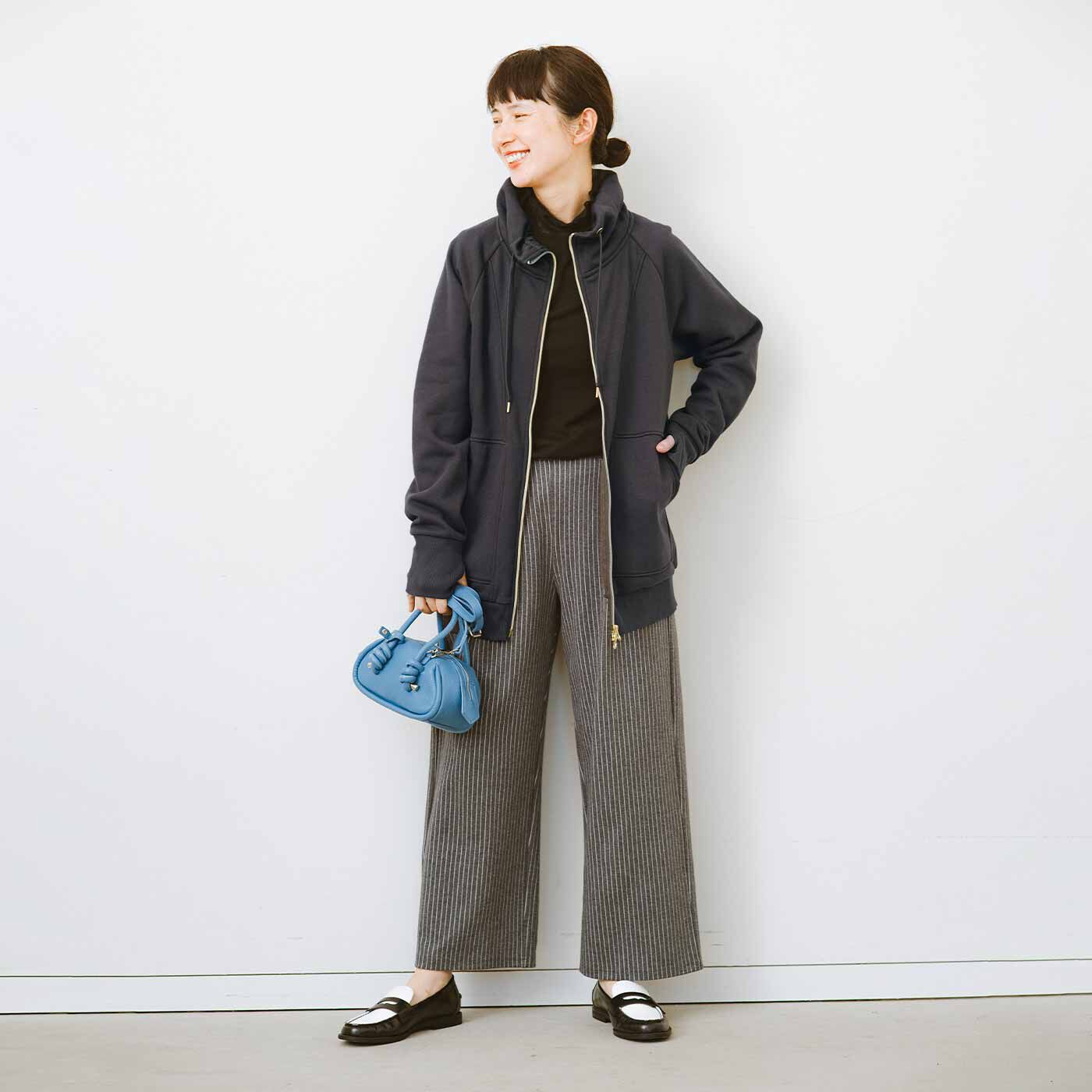 frauglatt|フラウグラット　らくちんきれい♪ 伸びやか上品ストライプのセミワイドパンツの会