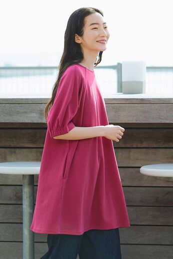 frauglatt | 大人の細見えチュニックワンピース