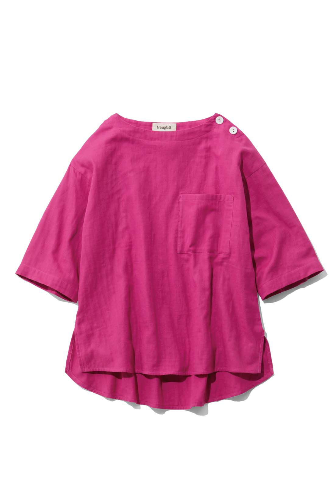frauglatt|大人の女史会×frauglatt　ほどよい抜け感で自信をまとう 華奢（きゃしゃ）見えダブルガーゼトップス|〈マチュアローズ〉