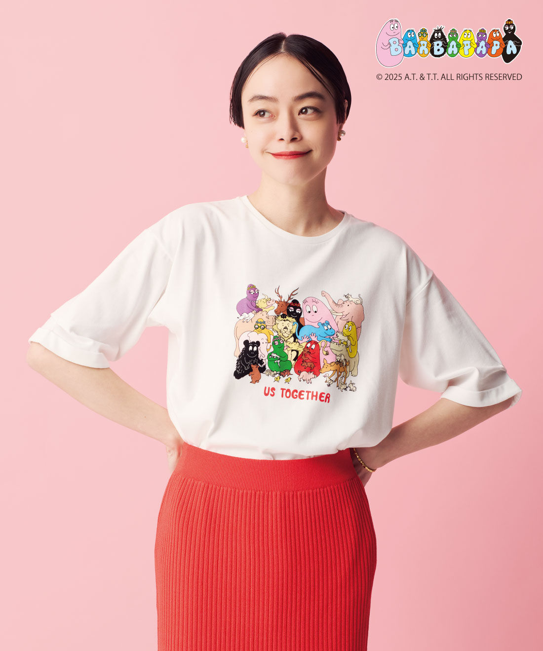 frauglatt|【8月分以降お届け】フラウグラット×バーバパパ 楽しい仲間と平和を願う 大人のロングTシャツ by LOVE＆PEACE PROJECT
