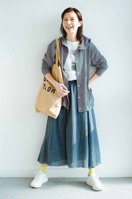 frauglatt | スカート見えふんわり軽いガーゼパンツ