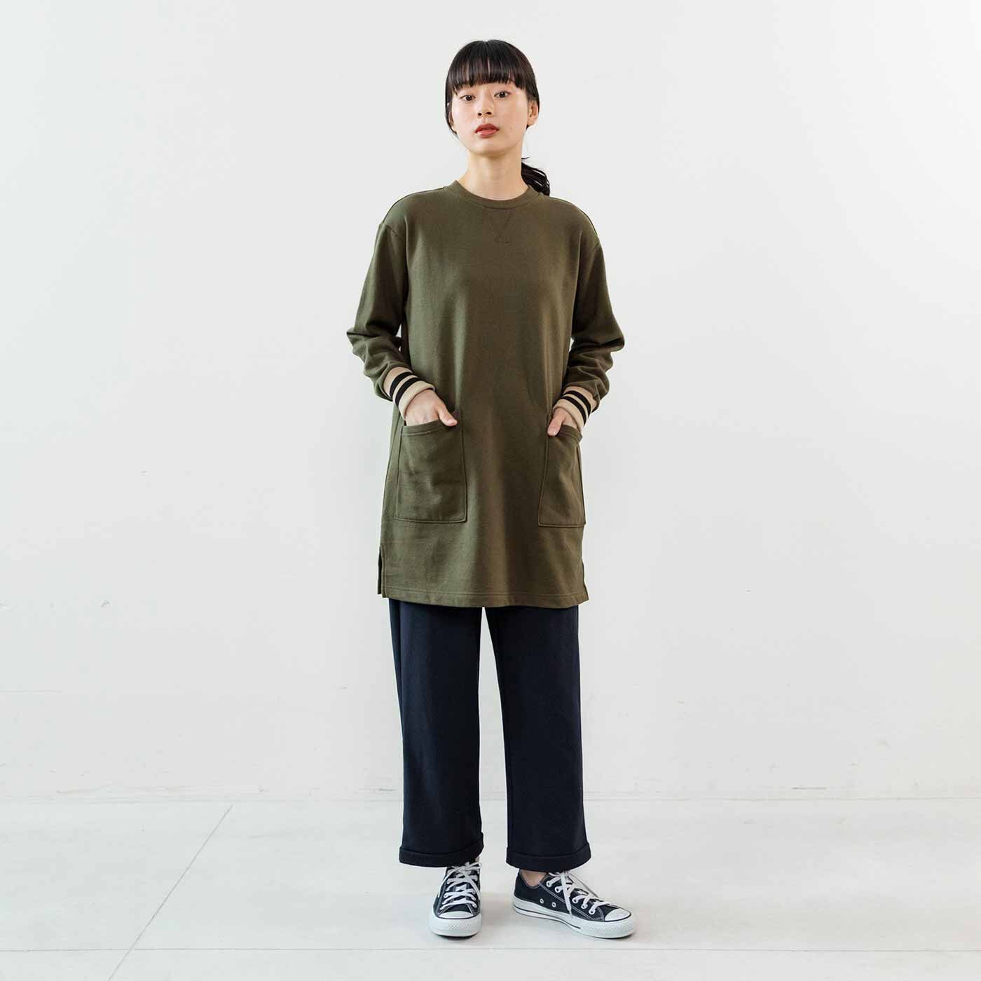 frauglatt|フラウグラット　大人気♪ 腰まですっぽりあったか 綿100％裏起毛チュニックの会