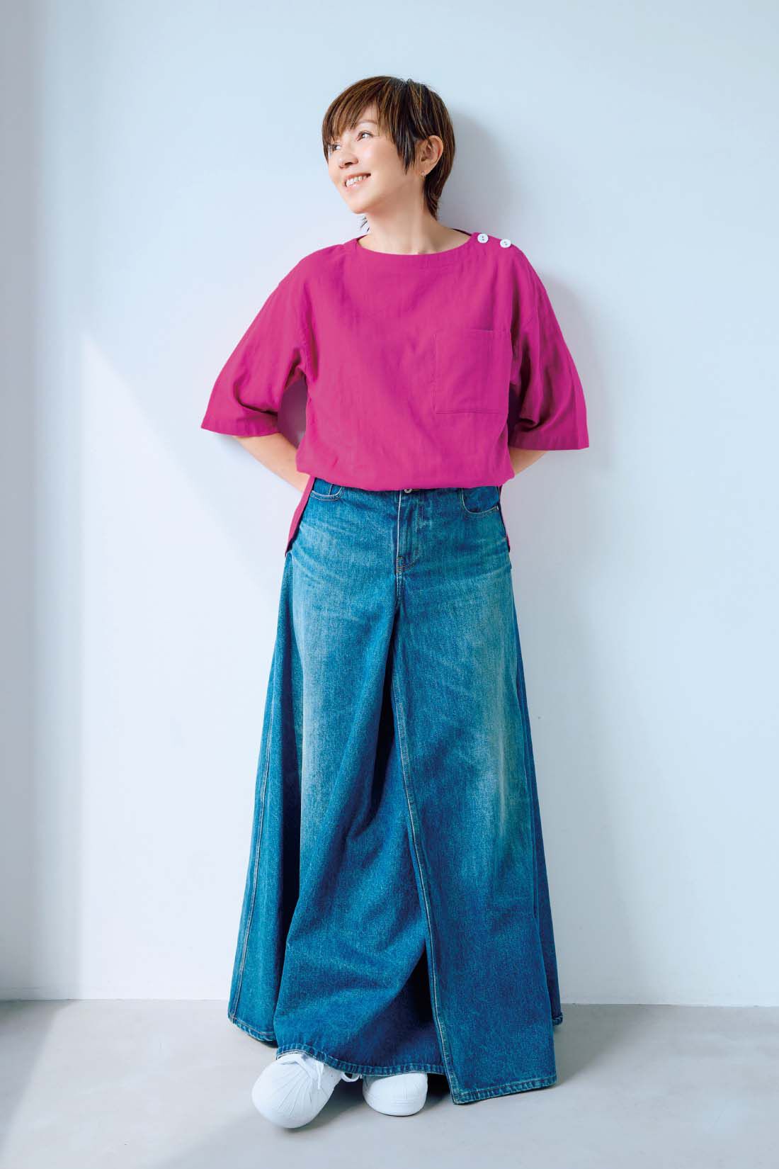 frauglatt|大人の女史会×frauglatt　ほどよい抜け感で自信をまとう 華奢（きゃしゃ）見えダブルガーゼトップス