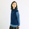 すっきり重ね着風大人の着映えロングトップス