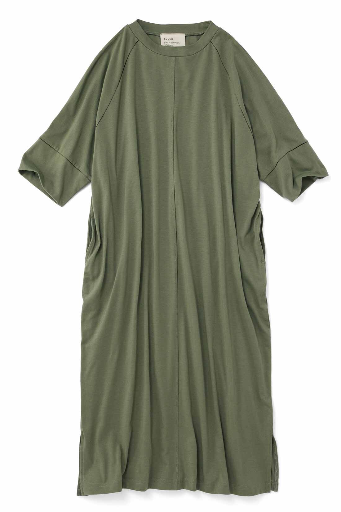 frauglatt|フラウグラット　汗に負けない♪ すっぽりゆるらくなTシャツロングワンピース〈汗じみ対策〉の会|〈ティーリーフ〉