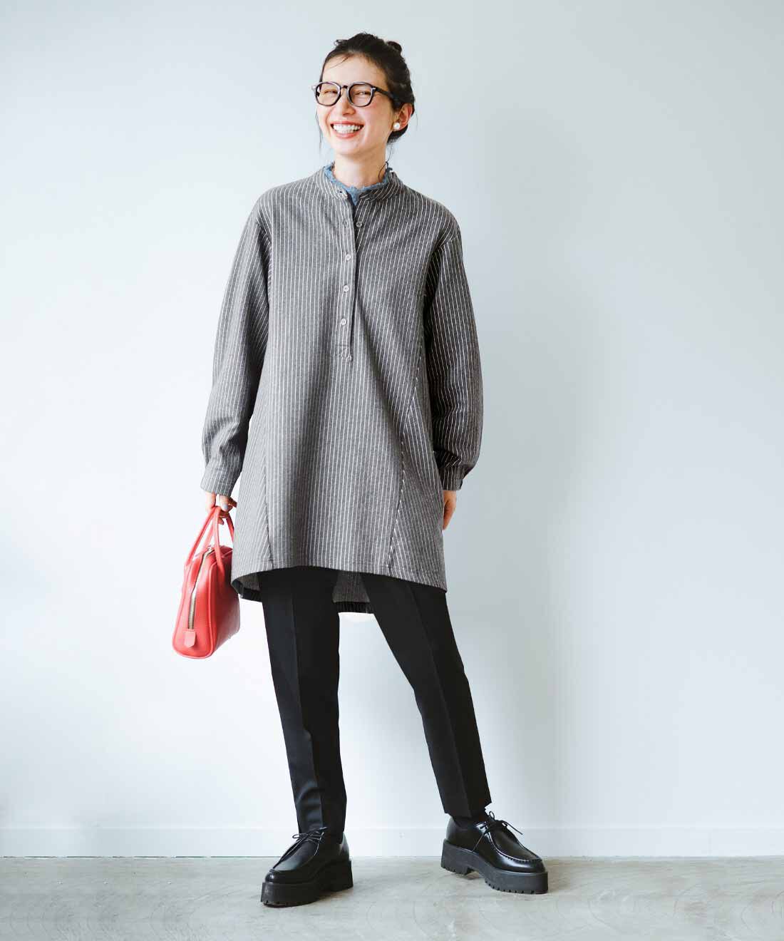 frauglatt|着脱らくちんなふんわりレース付け衿と着脱らくちんなふんわりレース付け衿のコーディネート