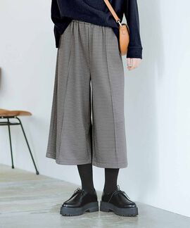 frauglatt | ｆｇカットジャカード素材クロップドパンツ