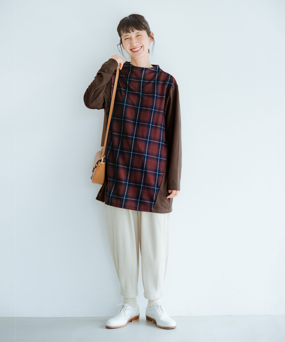 frauglatt|フラウグラット すっきり着やせ♪ 大人チェック柄プリントの主役級チュニックの会