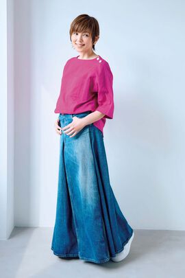 frauglatt | 大人の女史会×frauglattダブルガーゼトップス〈ローズ〉