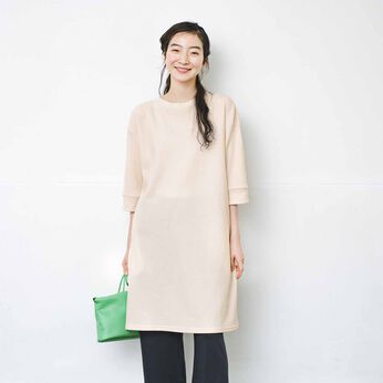 さらりきれいめの ワッフルチュニック