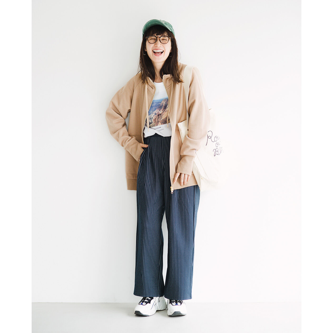 frauglatt|フラウグラット　らくちんきれい♪ 伸びやか上品ストライプのセミワイドパンツの会