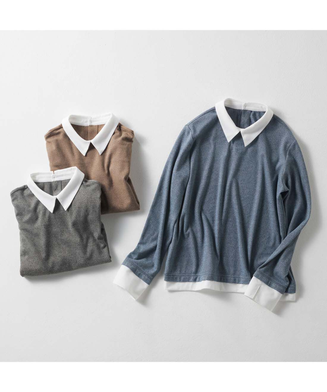 frauglatt［フラウグラット］|大人の女史会×frauglatt　一枚ですっきり シャツ重ね着風万能トップスの会