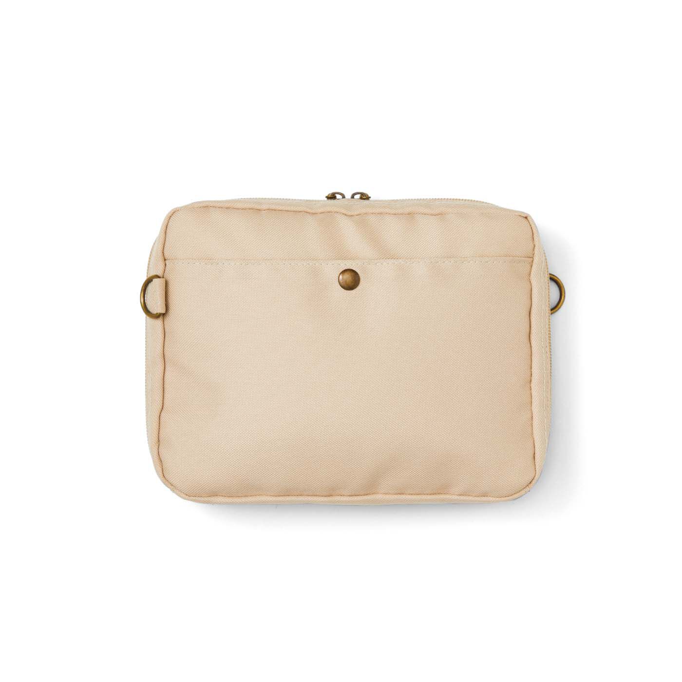 am＆be［アンビィ］|ａｍ＆ｂｅ　アンティークフラワー メッシュポケットで見やすいポーチにもなる 2-WAYショルダーバッグの会|back