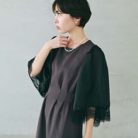 am&be | つけ袖黒レース