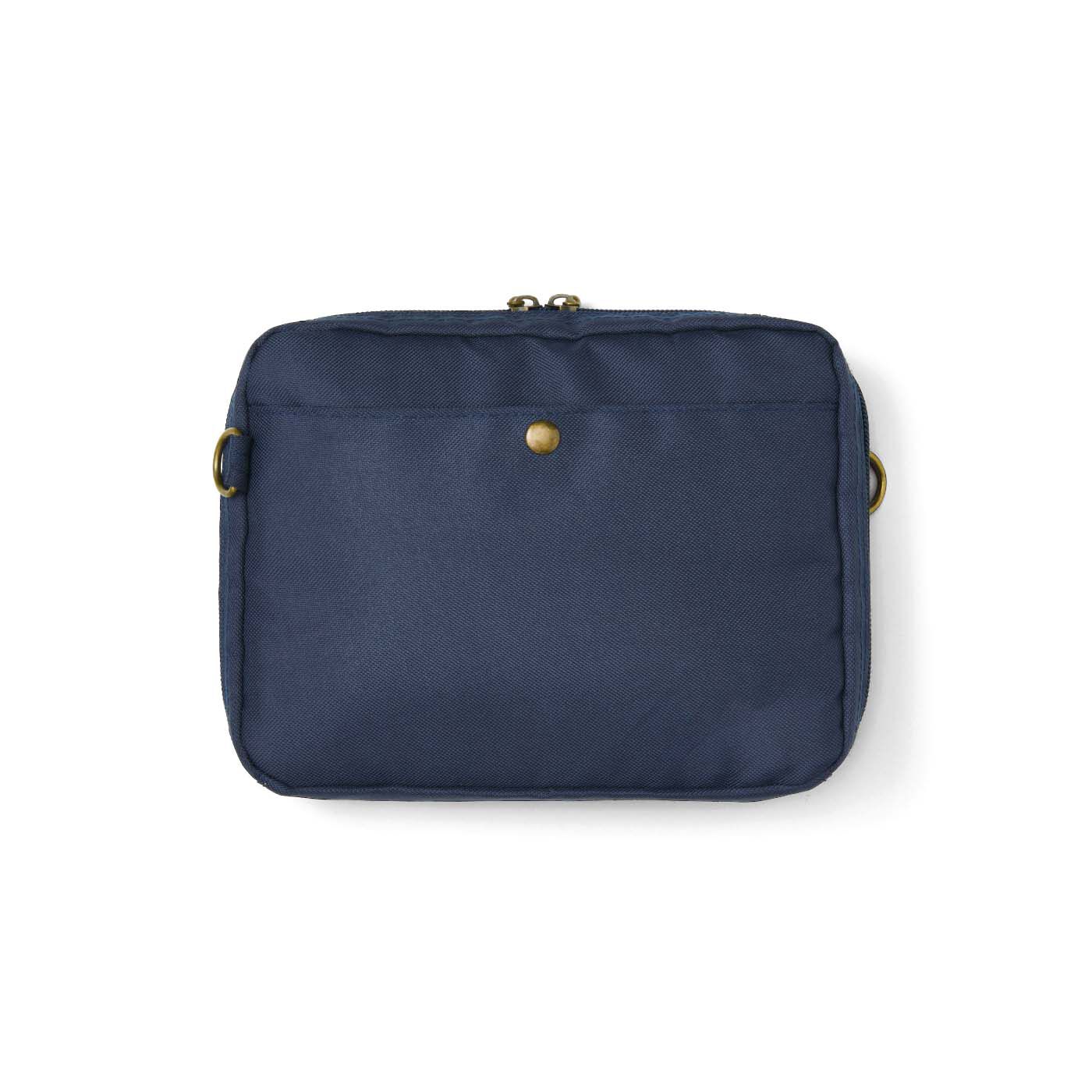 am＆be［アンビィ］|ａｍ＆ｂｅ　アンティークフラワー メッシュポケットで見やすいポーチにもなる 2-WAYショルダーバッグの会|back