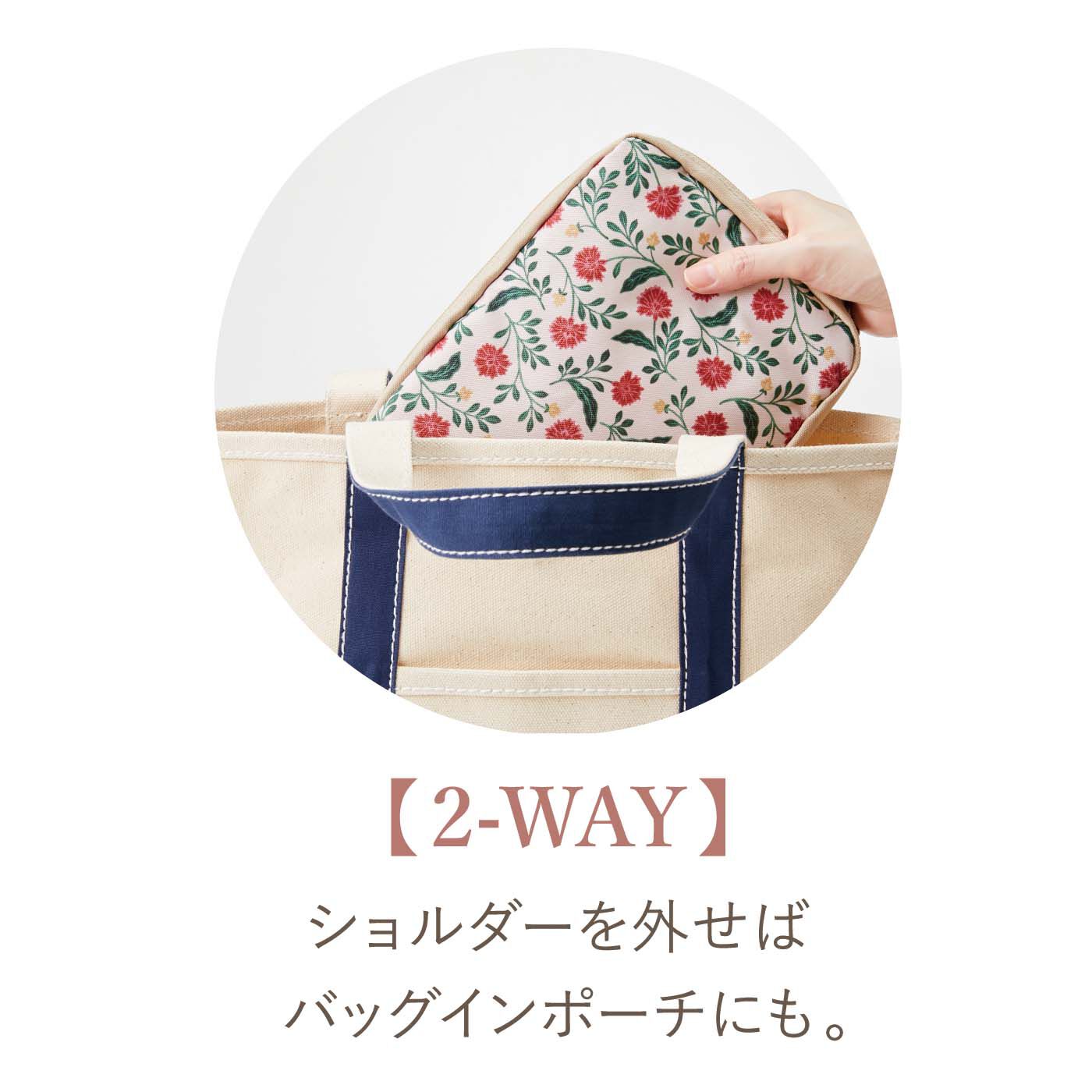 am＆be［アンビィ］|ａｍ＆ｂｅ　アンティークフラワー メッシュポケットで見やすいポーチにもなる 2-WAYショルダーバッグの会