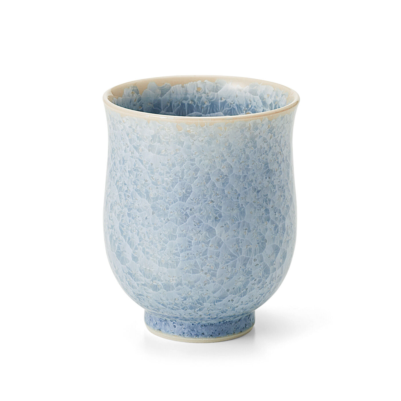 am＆be［アンビィ］|世界にひとつの景色と出会う　咲き誇る花結晶の清水焼〈湯呑み〉|〈紫陽花〉
