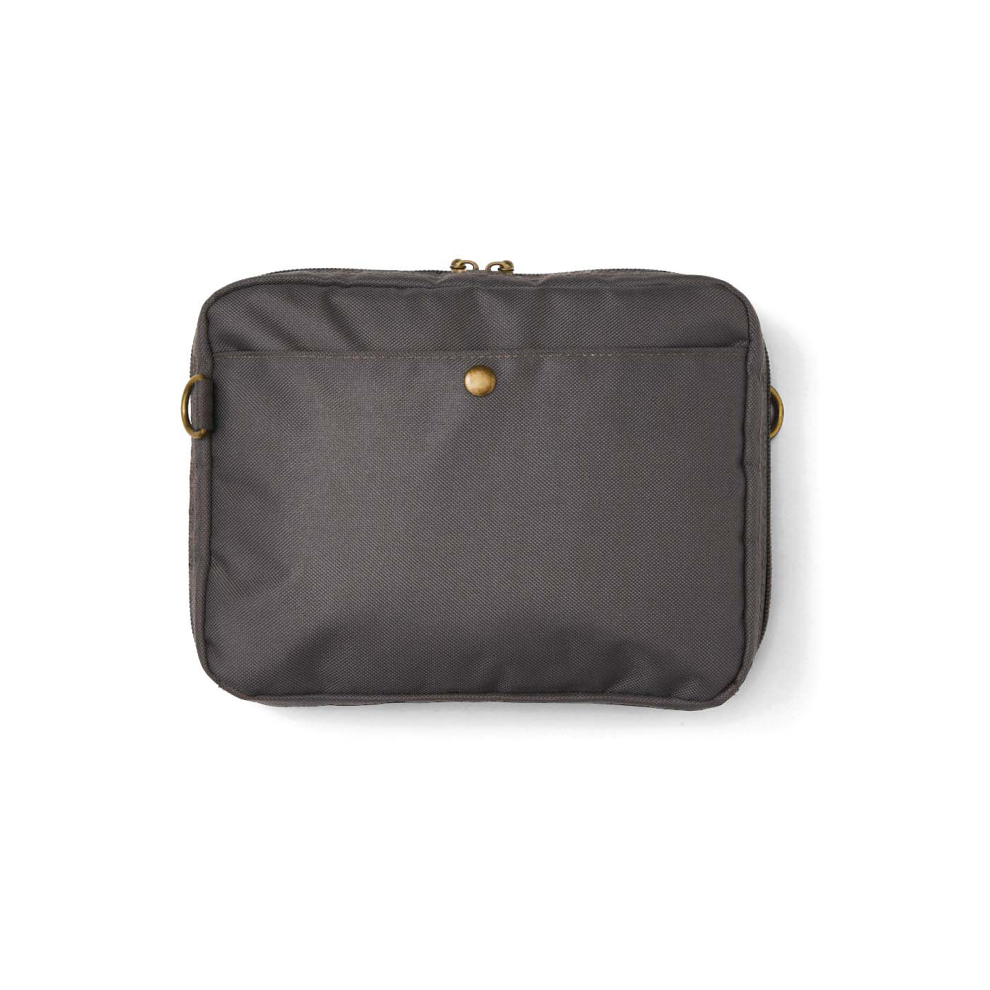 am＆be［アンビィ］|ａｍ＆ｂｅ　アンティークフラワー メッシュポケットで見やすいポーチにもなる 2-WAYショルダーバッグの会|back