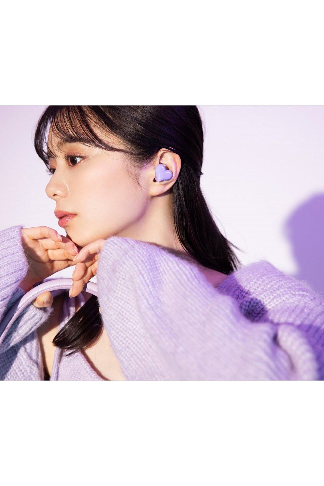 OSYAIRO|HeartBudsイヤホン〈パープル〉＆チャージャー〈レッド〉セット
