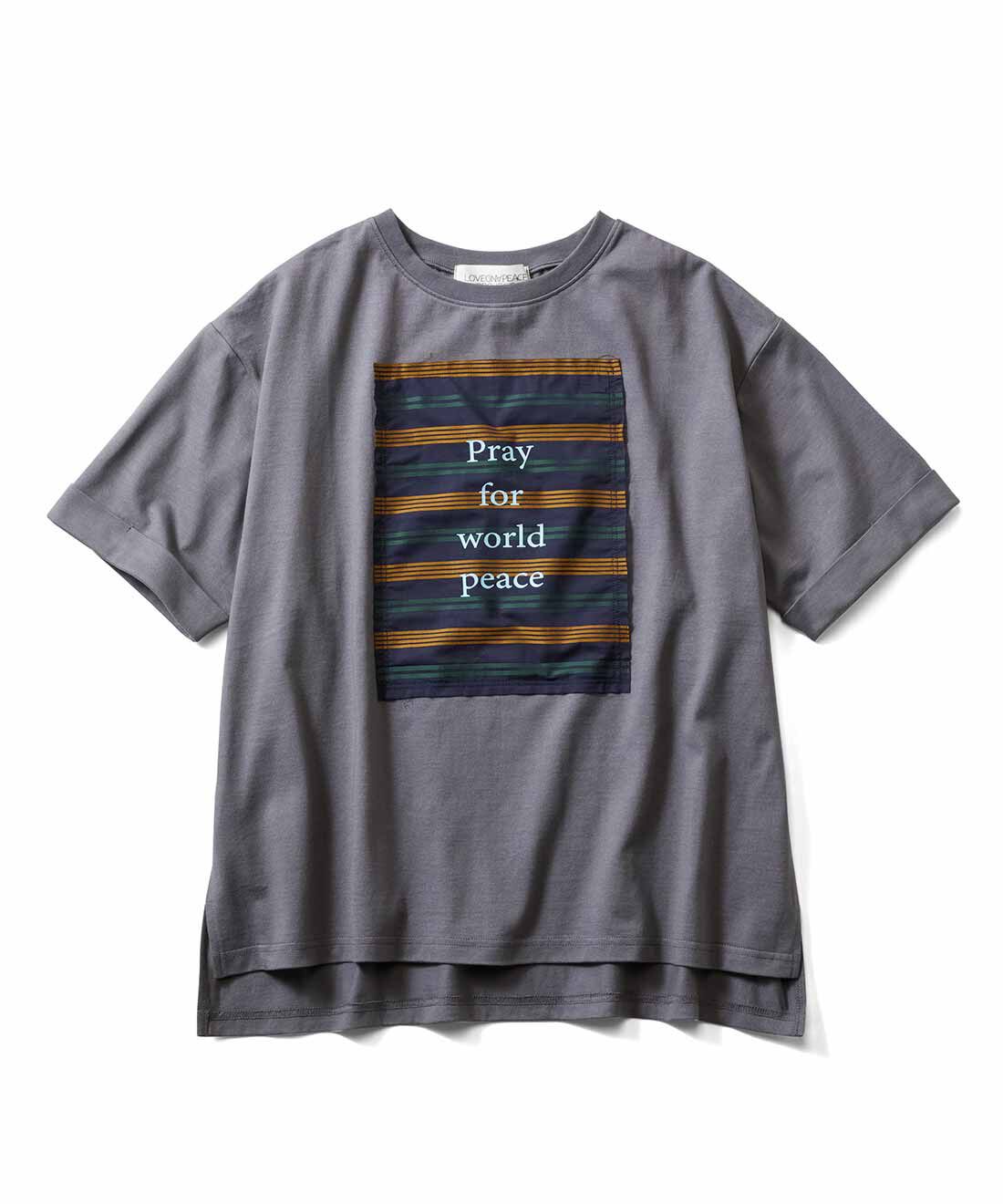 el:ment［エルメント］|el：ment 眠っていた播州織に平和の言葉をのせたオーガニックコットンTシャツ〈きんちゃく付き〉 by LOVE＆PEACE PROJECT