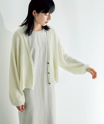 el:ment | ｅｌ綿麻ホールガーメントカーディガン