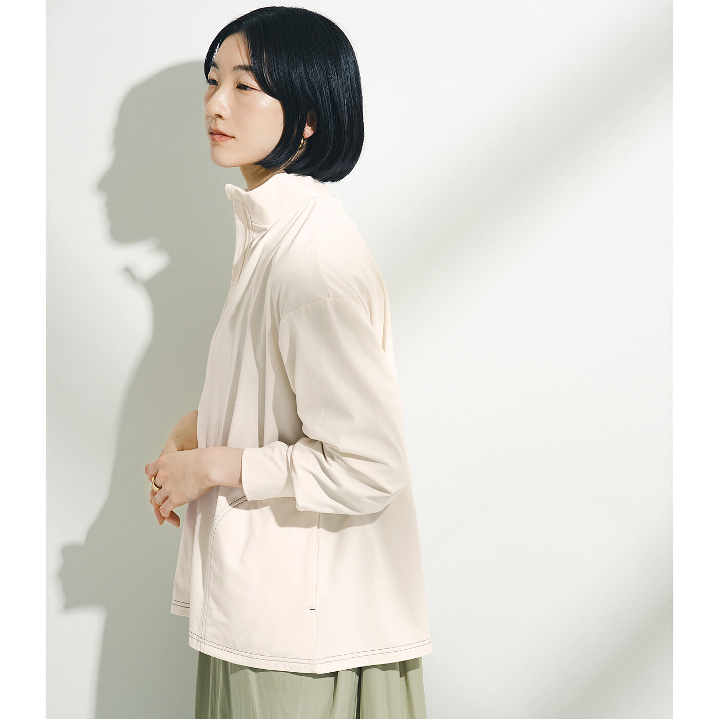 el:ment［エルメント］|el:ment　日常から水辺まで　ラッシュガード素材のハイネックフルジップジャケット〈UV対策/吸水速乾/抗菌防臭〉の会